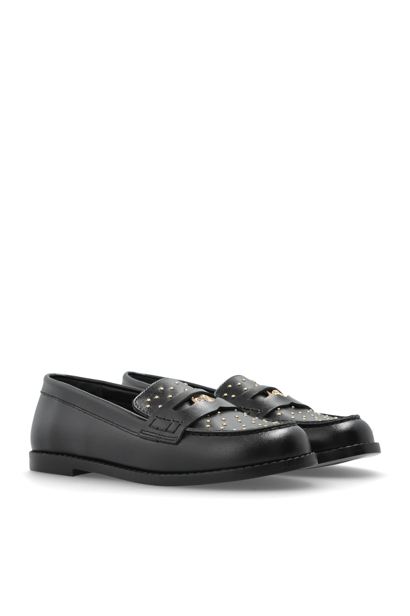 Black Leather loafers Versace Kids - Vitkac Canada